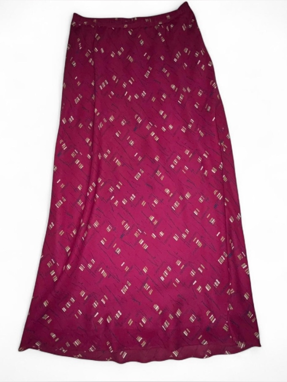 Leslie Fay Berry Printed Maxi Skirt